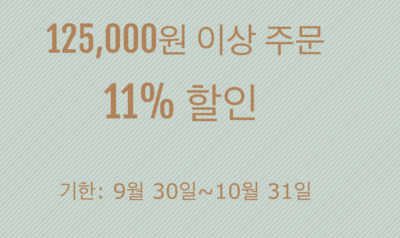 11% 쿠폰(125000원 이상)